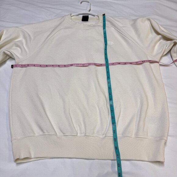 The North Face Men’s Large Ivory Crewneck Sweatshirt Soft Fleece EUC - Picture 7 of 9